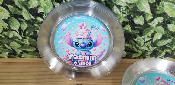 Lilo e Stitch Prato Sobremesa Personalizado Pronta Entrega