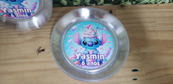 Lilo e Stitch Prato Sobremesa Personalizado Pronta Entrega