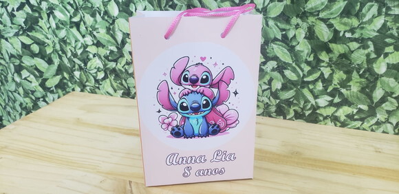 Lilo e Stitch Sacola Personalizada Pronta Entrega