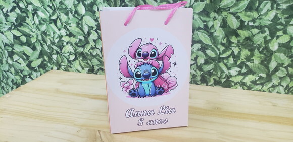 Lilo e Stitch Sacola Personalizada Pronta Entrega