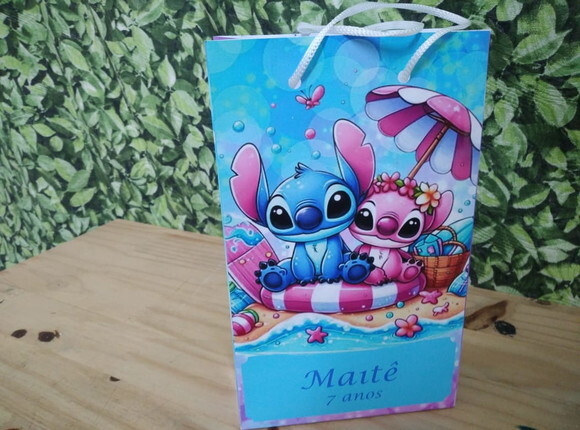 Lilo e Stitch Sacola Personalizada Pronta Entrega