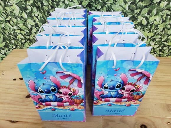 Lilo e Stitch Sacola Personalizada Pronta Entrega