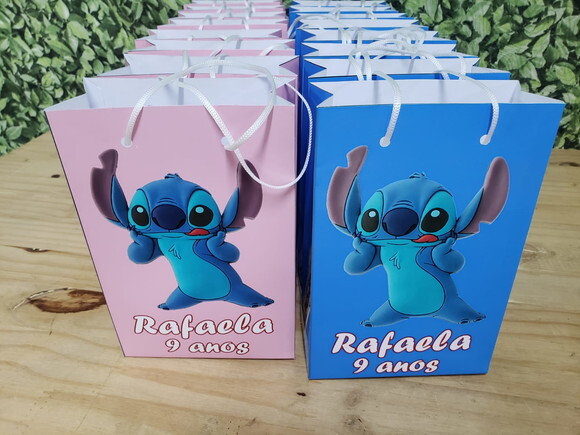 Lilo e Stitch Sacola Personalizada Pronta Entrega