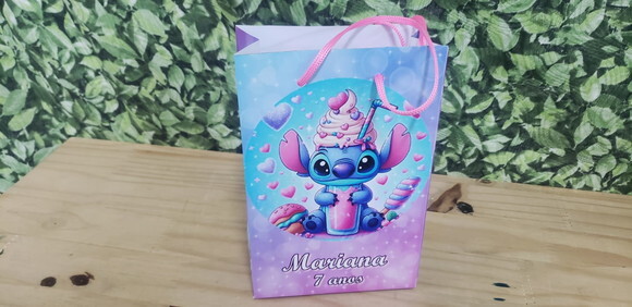 Lilo e Stitch Sacola Personalizada Pronta Entrega Tam Médio