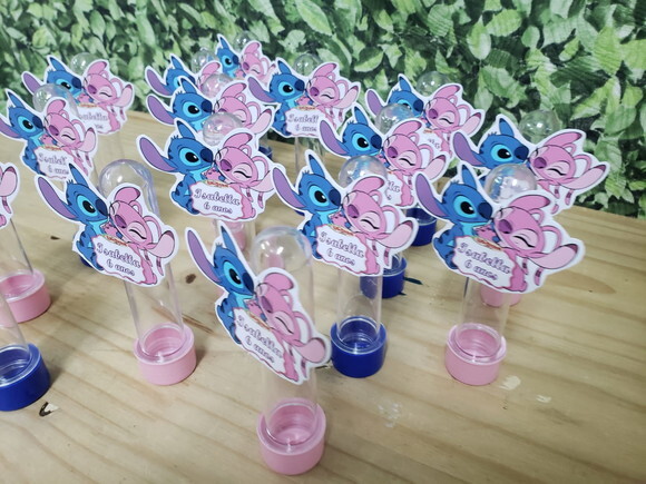 Lilo e Stitch Tubetes com Apliques Personalizados