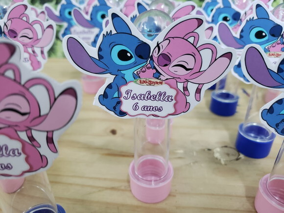 Lilo e Stitch Tubetes com Apliques Personalizados