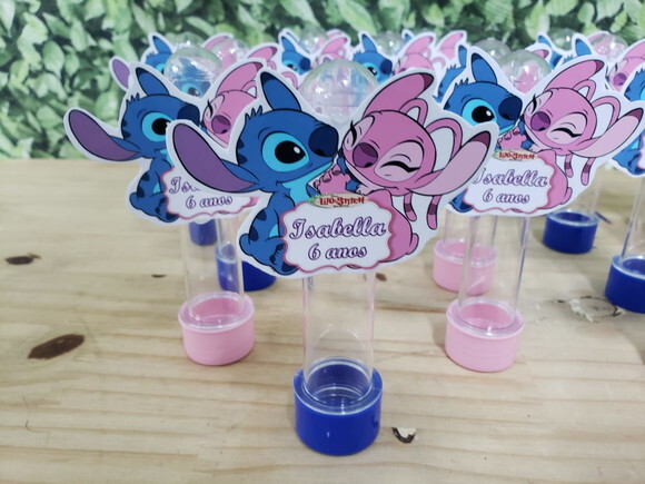 Lilo e Stitch Tubetes com Apliques Personalizados