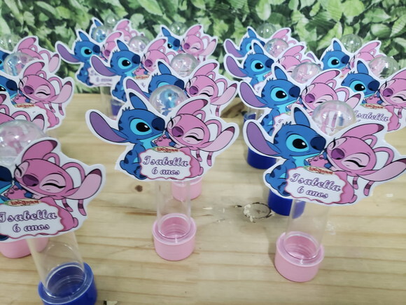 Lilo e Stitch Tubetes com Apliques Personalizados