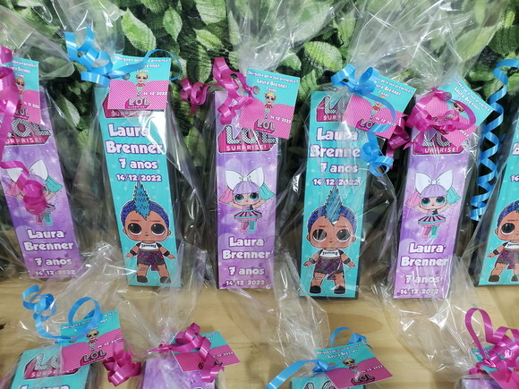 Lol Lembrancinha Dominó Embalada e Personalizada