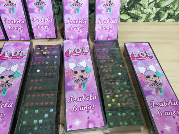 Lol Lembrancinhas Dominó Personalizado Pronta Entrega