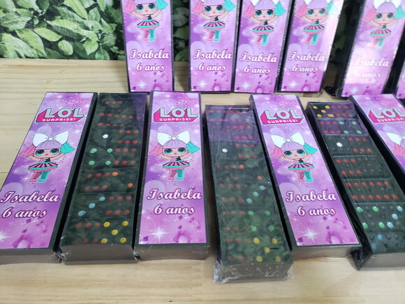 Lol Lembrancinhas Dominó Personalizado Pronta Entrega