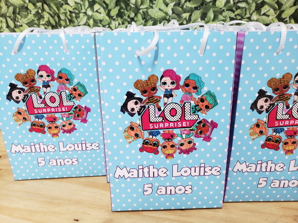 Lol Surprise Sacola Personalizada Pronta Entrega