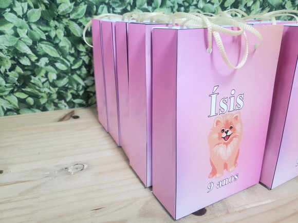 Lulu da Pomerania Sacola Personalizada Pronta Entrega
