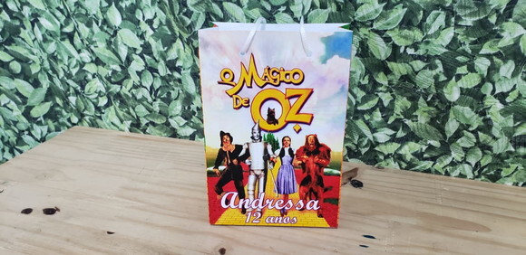 Mágico de Oz Sacola Personalizada Pronta Entrega