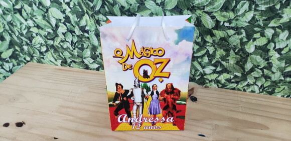 Mágico de Oz Sacola Personalizada Pronta Entrega