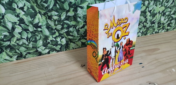 Mágico de Oz Sacola Personalizada Pronta Entrega