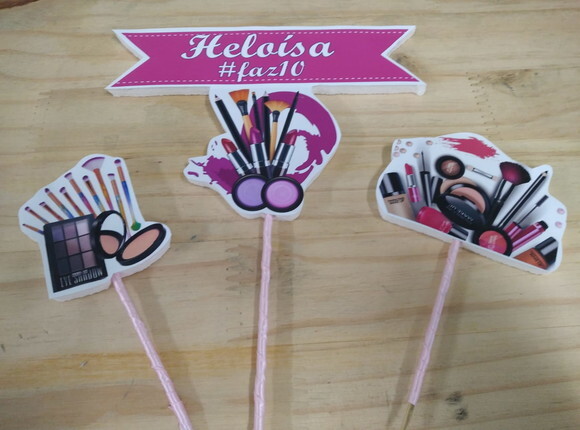 Make Topo de Bolo Personalizado Pronta Entrega