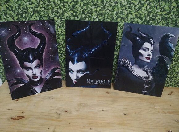 Malévola Kit de Parede 3 Peças Pronta Entrega