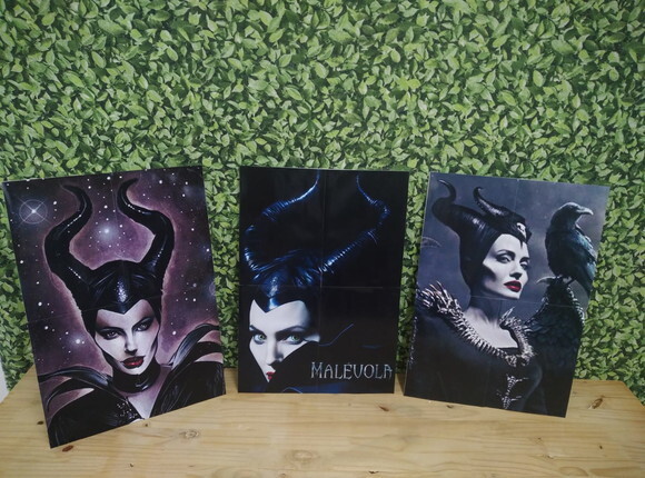 Malévola Kit de Parede 3 Peças Pronta Entrega