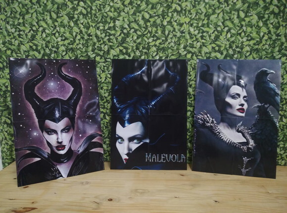 Malévola Kit de Parede 3 Peças Pronta Entrega