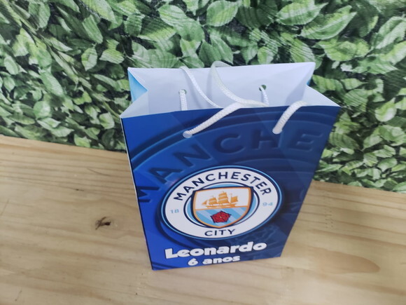 Manchester City Sacola Personalizada Pronta Entrega