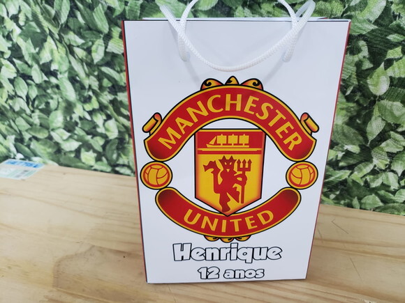 Manchester United Sacola Personaliza T 20x13,5x5,5 cm