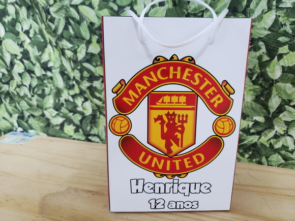 Manchester United Sacola Personaliza T 20x13,5x5,5 cm