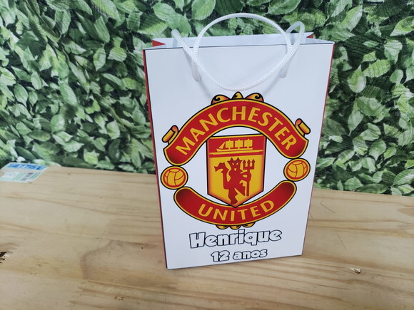 Manchester United Sacola Personaliza T 20x13,5x5,5 cm
