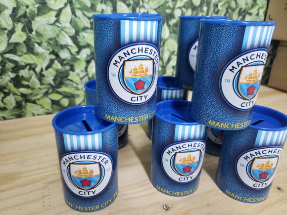 Manchster City Cofrinho Personalizado Pronta Entrega