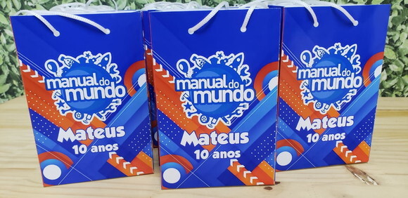 Manual do Mundo Sacola Personalizada Pronta Entrega