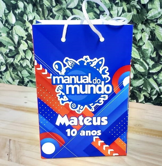 Manual do Mundo Sacola Personalizada Pronta Entrega