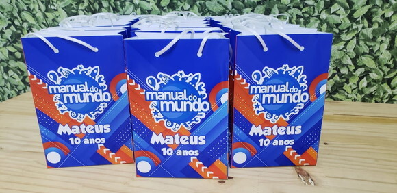 Manual do Mundo Sacola Personalizada Pronta Entrega