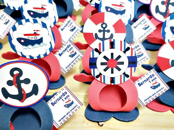 Marinheiro Lembrancinha Porta Bombom Personalizada
