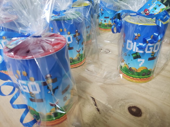 Mario Bross Lembrancinha Cofrinho Personalizado