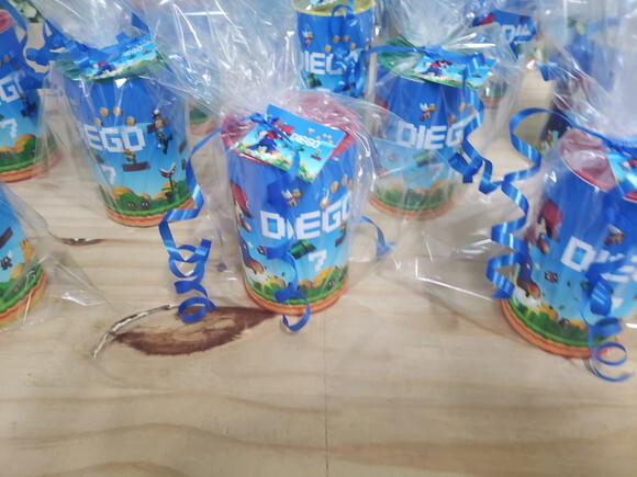 Mario Bross Lembrancinha Cofrinho Personalizado