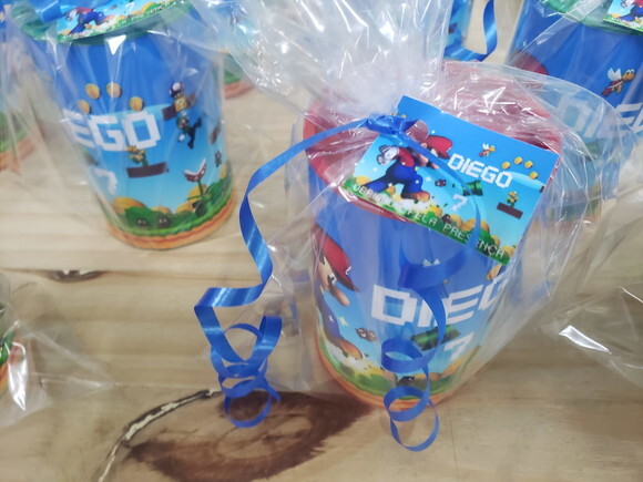 Mario Bross Lembrancinha Cofrinho Personalizado