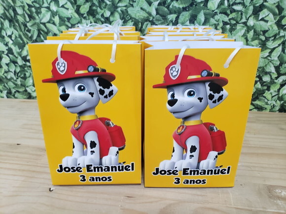 Marshall Patrukha Canina Sacola Personalizada Pronta Entrega