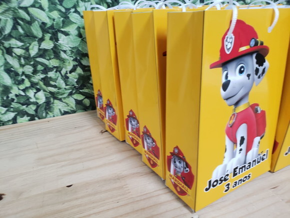 Marshall Patrukha Canina Sacola Personalizada Pronta Entrega