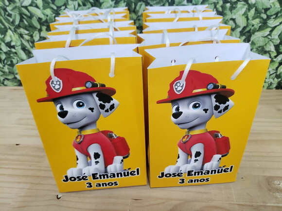 Marshall Patrukha Canina Sacola Personalizada Pronta Entrega