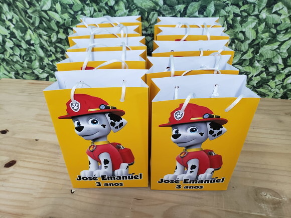 Marshall Patrukha Canina Sacola Personalizada Pronta Entrega