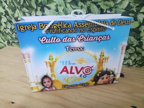 Meu Alvo É o Céu Sacola Personalizada Pronta Entrega