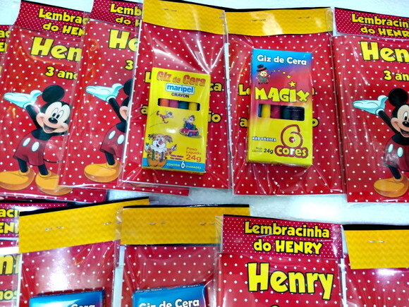 Mickey Caderninho para Colorir Personalizado 10 Unidades