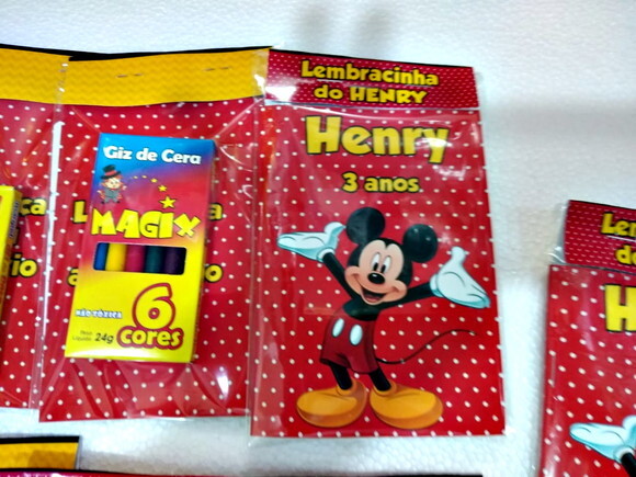 Mickey Caderninho para Colorir Personalizado 10 Unidades