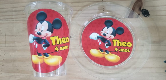 Mickey Descartáveis Personalizados Pronta Entrega