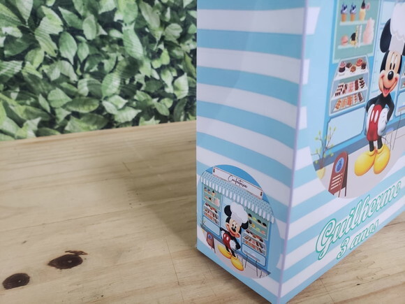 Mickey Confeiteiro Sacola Personalizada Pronta Entrega