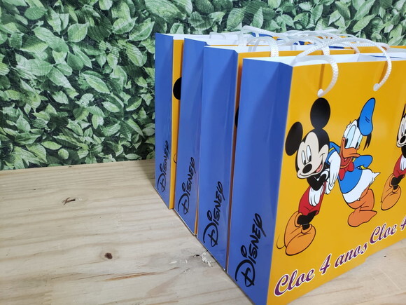 Mickey e Pato Donald Sacola Personalizada Pronta Entrega