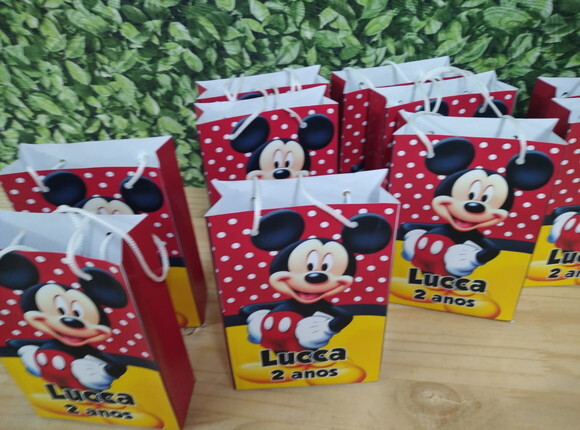 Mickey Sacola Personalizada Pronta Entrega