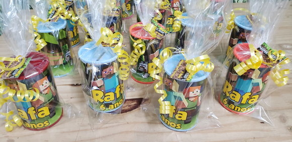 Minecraft Cofrinho Personalizado e Embalado Pronta Entrega