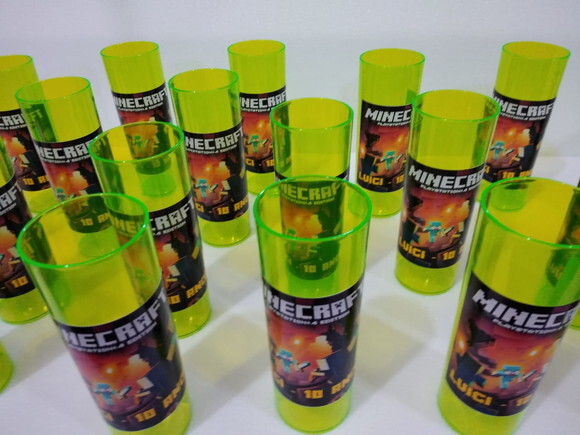 Minecraft Copos Personalizados Pronta Entrega