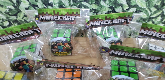 Minecraft Cubo Mágico Personalizado Pronta Entrega